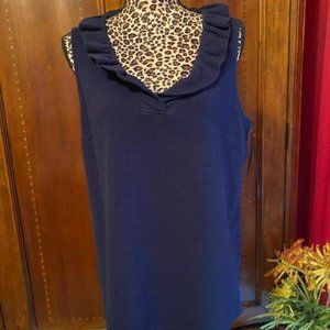 Women's Crown & Ivy Navy Blue Sleeveless Top